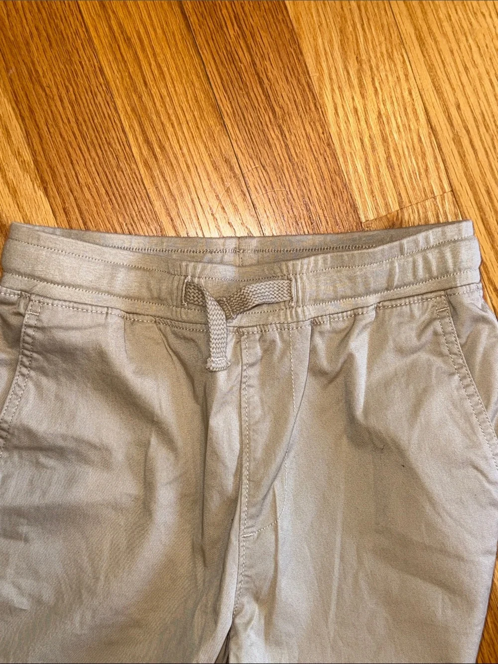 NWT Boys JCrew /Crewcuts Casual Light Tan/khaki Drawstring Pants size 6